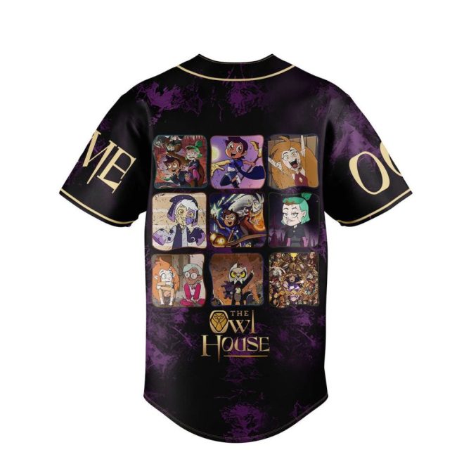 Custom Owl House Hexside Friends Baseball Jersey – Personalize Name & Number! - Image 3