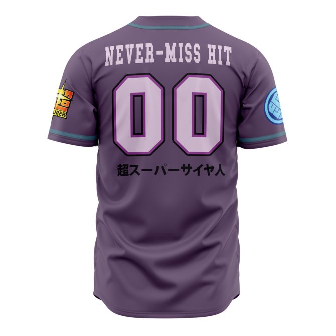 Legendary Hitman Anime Baseball Jersey - Stylish Purple Graphic Tee For Fans - Image 3