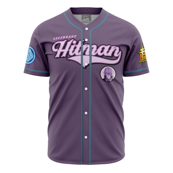 Legendary Hitman Anime Baseball Jersey - Stylish Purple Graphic Tee For Fans