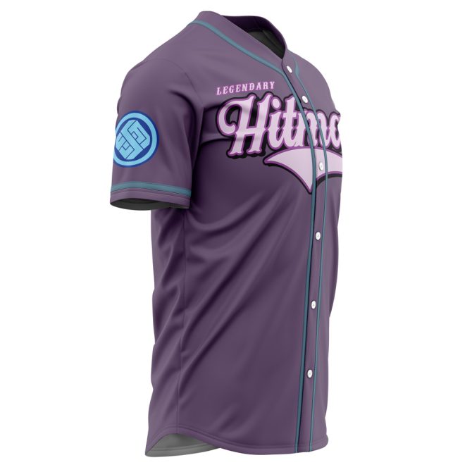 Legendary Hitman Anime Baseball Jersey - Stylish Purple Graphic Tee For Fans - Image 2