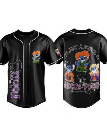 Magical Hocus Pocus Baseball Jersey - Fun Witchy Design, Unisex, Perfect For Halloween Fans!