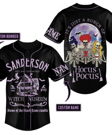 Custom Hocus Pocus Sanderson Sisters Jersey - Witch Museum Theme, Personalized Halloween Shirt