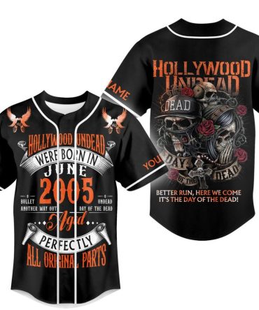 Hollywood Undead Custom Baseball Jersey - Born In June 2005 Design , Perfect Gift For Fans