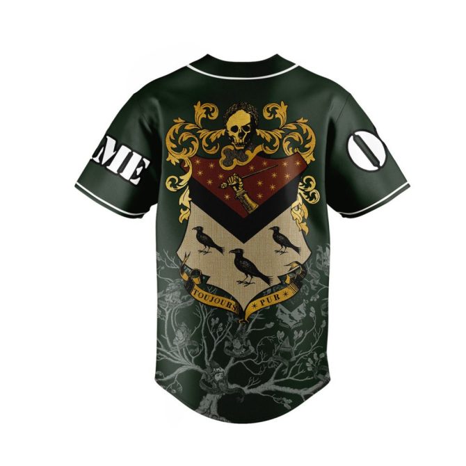 Customizable House Of Black Baseball Jersey – Personalized Name & Number, Gothic Design - Image 4