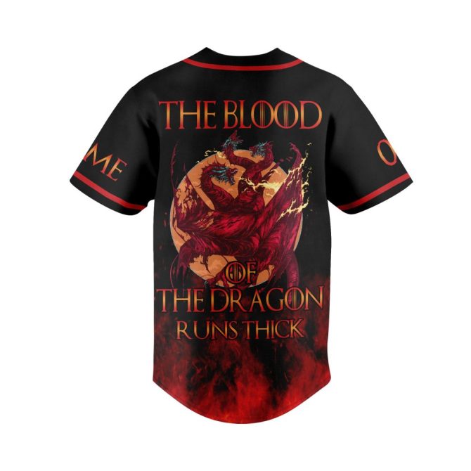 Custom House Of The Dragon Baseball Jersey - Personalize With Your Name & Number - Image 3