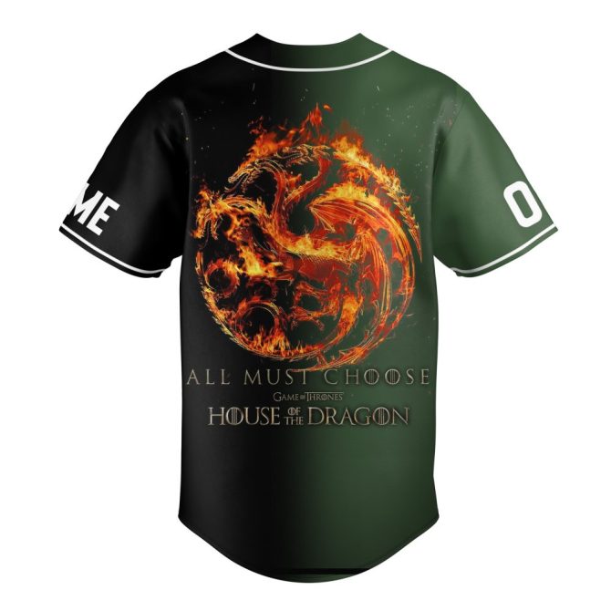 House Of The Dragon Baseball Jersey – Game Of Thrones Fan Apparel, Unisex Sizes Available - Image 3