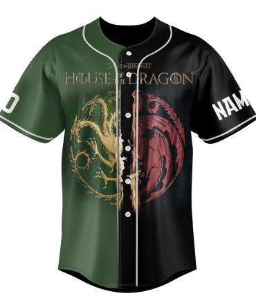House Of The Dragon Baseball Jersey – Game Of Thrones Fan Apparel, Unisex Sizes Available