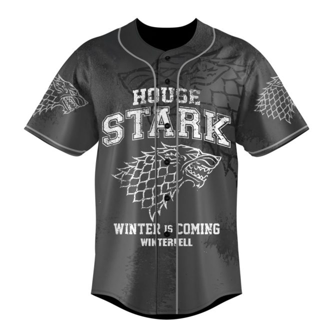 Custom Game Of Thrones House Stark Jersey - Add Your Name & Number - Winter Is Coming Edition - Image 2