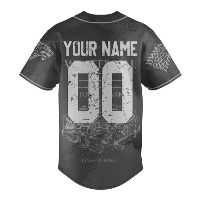Custom Game Of Thrones House Stark Jersey - Add Your Name & Number - Winter Is Coming Edition - Image 3