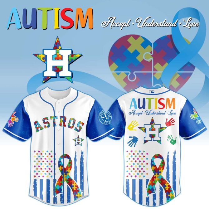 Astros Autism Awareness Jersey - Celebrate Acceptance & Love In Style
