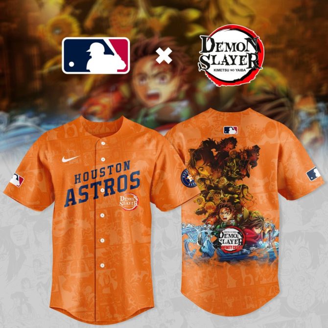 Exclusive Houston Astros X Demon Slayer Jersey – Limited Edition Anime Fan Gear