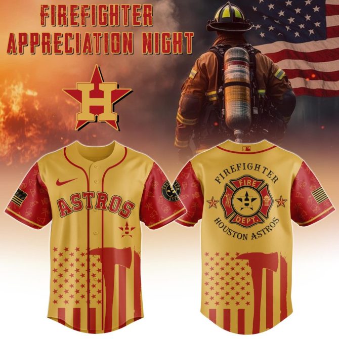 Astros Firefighter Appreciation Jersey - Honor Heroes With Style!