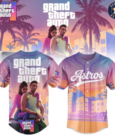 Astros X Gta V Limited Edition Sunset Baseball Jersey – Stylish & Iconic Wear