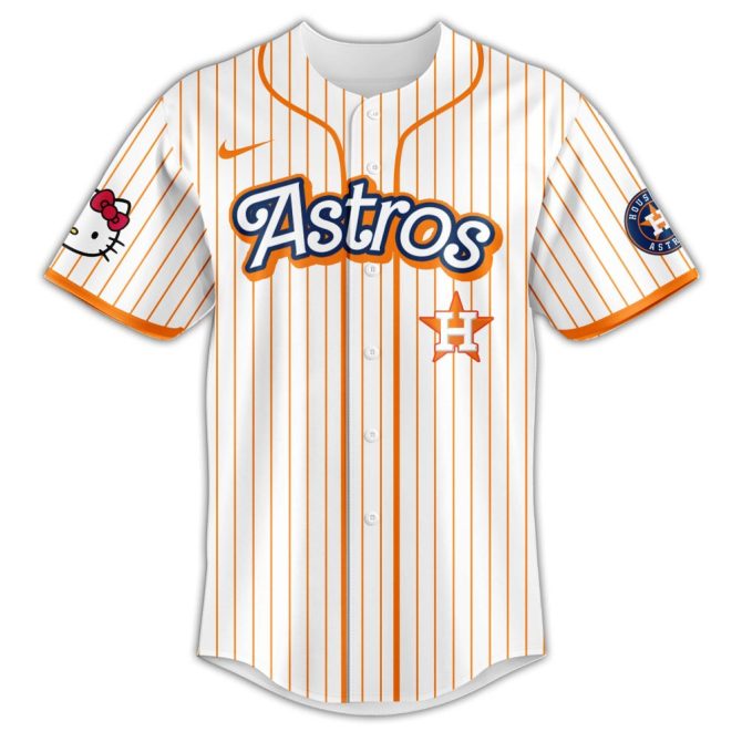 Hello Kitty X Astros Jersey & Cap Set – Limited Edition Fan Gear - Image 3