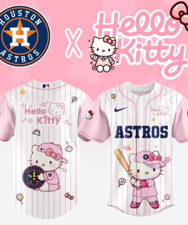 Houston Astros X Hello Kitty Limited Edition Baseball Jersey - Cute & Sporty Fan Gear