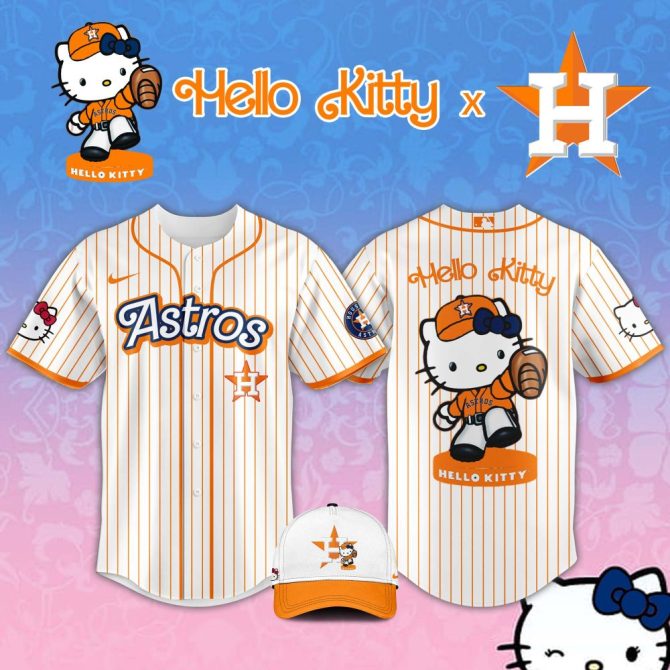 Hello Kitty X Astros Jersey & Cap Set – Limited Edition Fan Gear