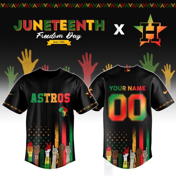 Custom Juneteenth Astros Jersey – Celebrate Freedom With Personalized Style!