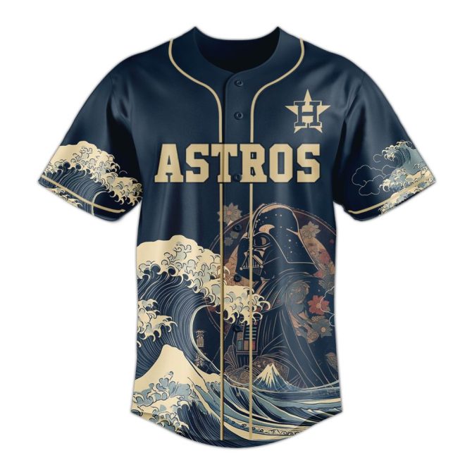 Astros Samurai Baseball Jersey - Unique Darth Design, Perfect For Fans & Collectors - Image 2