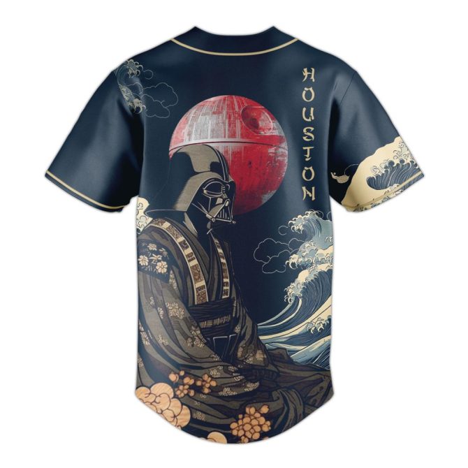 Astros Samurai Baseball Jersey - Unique Darth Design, Perfect For Fans & Collectors - Image 3