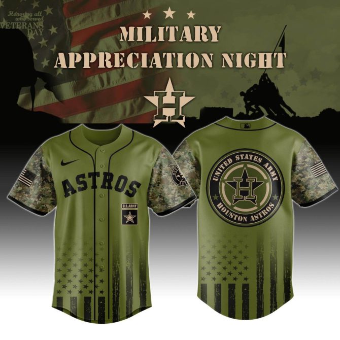 Astros Military Appreciation Jersey - Honor Veterans With Style, Limited Edition