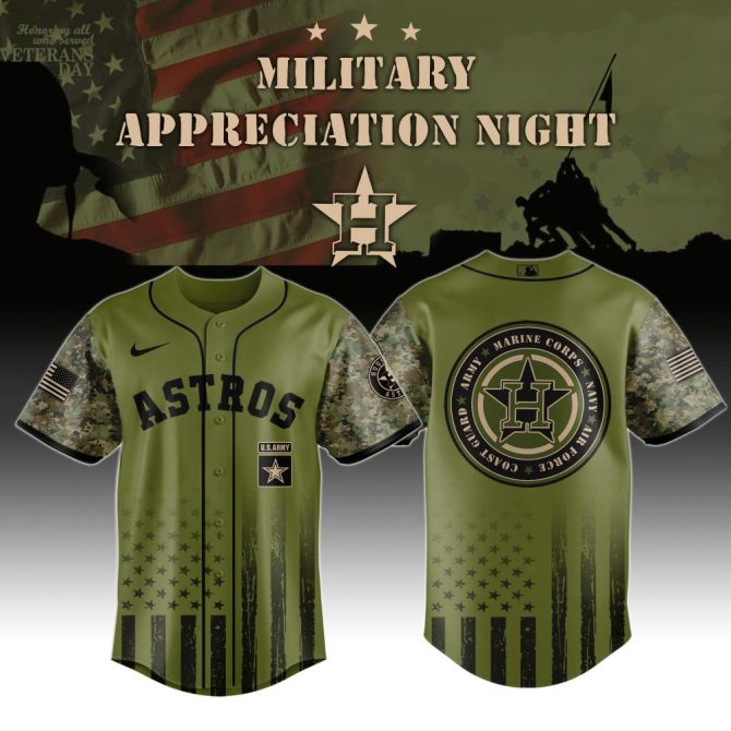 Limited Edition Astros Military Appreciation Jersey - Honor Veterans In Style