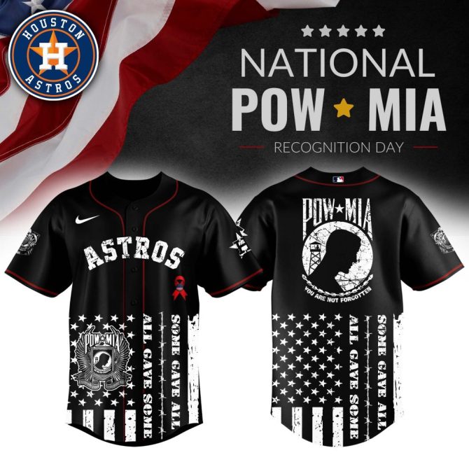 Limited Edition Astros Pow Mia Jersey – Honor & Style For National Recognition Day