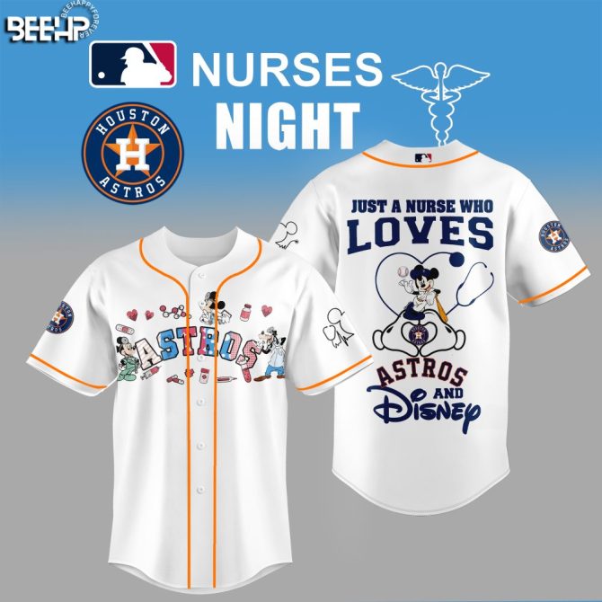 Exclusive Houston Astros & Disney Nurse Night Jersey – Perfect Gift For Fans & Healthcare Heroes!