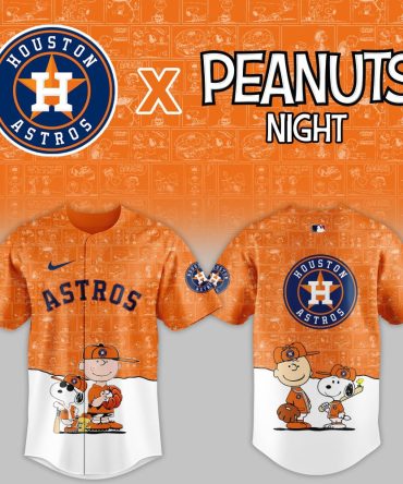 Limited Edition Astros X Peanuts Night Jersey – Celebrate In Style With Charlie Brown & Snoopy!