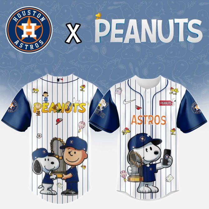 Limited Edition Astros X Peanuts Jersey – Celebrate In Style With Snoopy & Friends!