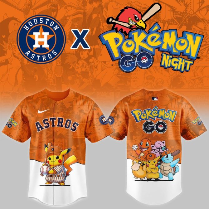 Houston Astros X Pokémon Go Night Jersey - Limited Edition Fan Gear