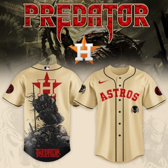 Astros Predator Limited Edition Baseball Jersey - Bold Design, Perfect Gift