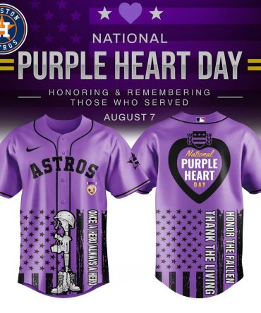 Astros Purple Heart Day Jersey – Honor Veterans , Limited Edition Tribute Shirt
