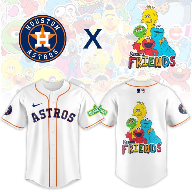 Houston Astros X Sesame Street Friends Jersey - Limited Edition Mlb Fan Gear