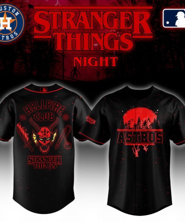 Limited Edition Astros Stranger Things Night Jersey – Hellfire Club Design