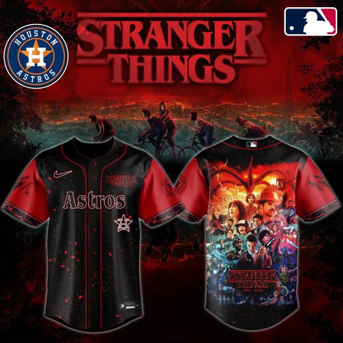 Astros X Stranger Things Limited Edition Jersey - Official Mlb Gear