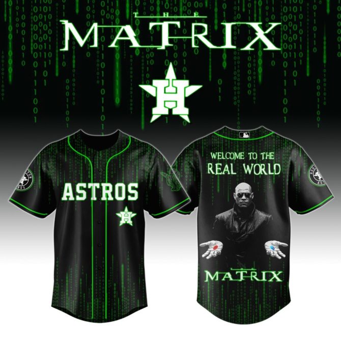 Exclusive Astros Matrix Baseball Jersey - Welcome To The Real World In Style!