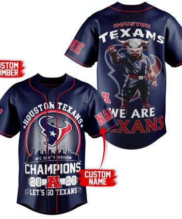 Customizable Houston Texans Champions Jersey - Personalized Name & Number, 2023 Edition