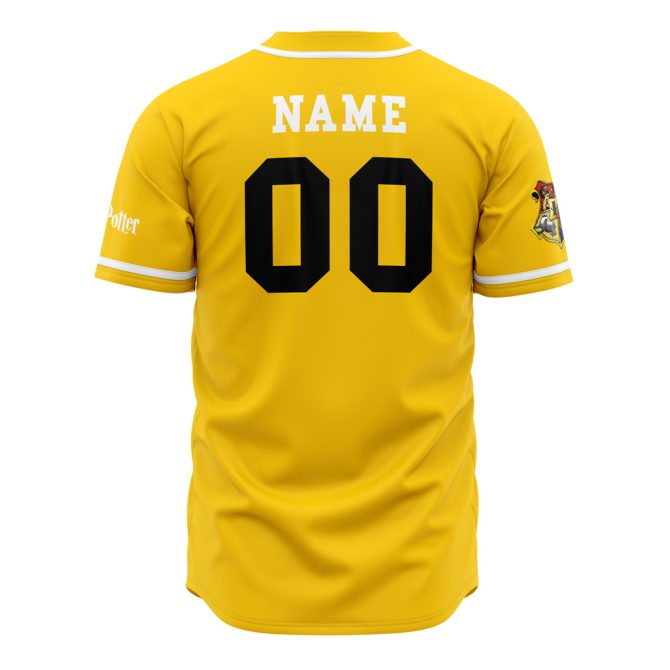 Custom Hufflepuff Badgers Baseball Jersey – Personalized Name & Number, Wizarding Sports Gear - Image 3