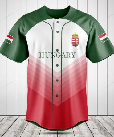 Hungary Baseball Jersey - Stylish National Team Fan Apparel For Sports Enthusiasts