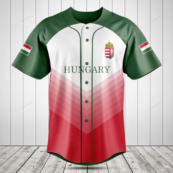Hungary Baseball Jersey - Stylish National Team Fan Apparel For Sports Enthusiasts