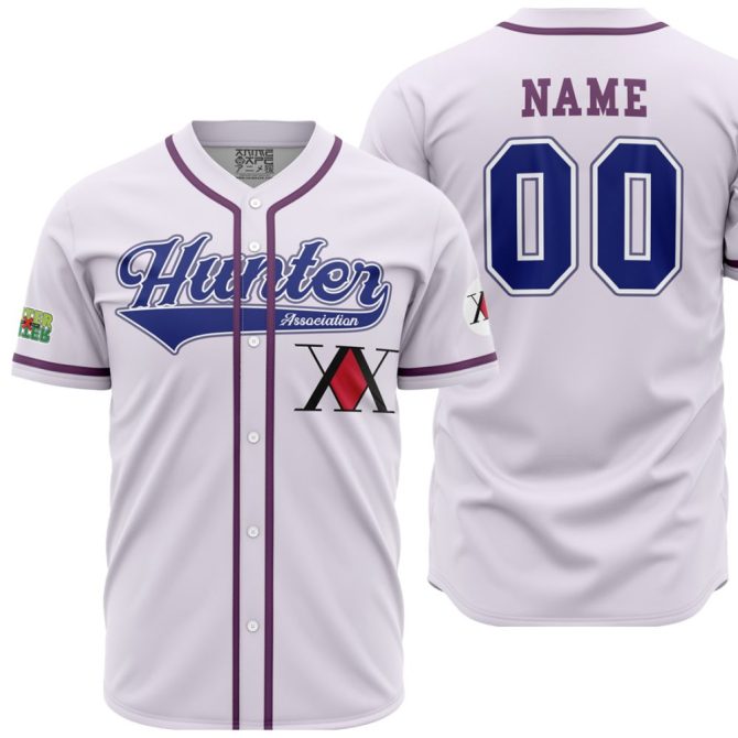 Custom Anime Hunter Baseball Jersey – Personalized Name & Number, Stylish Design