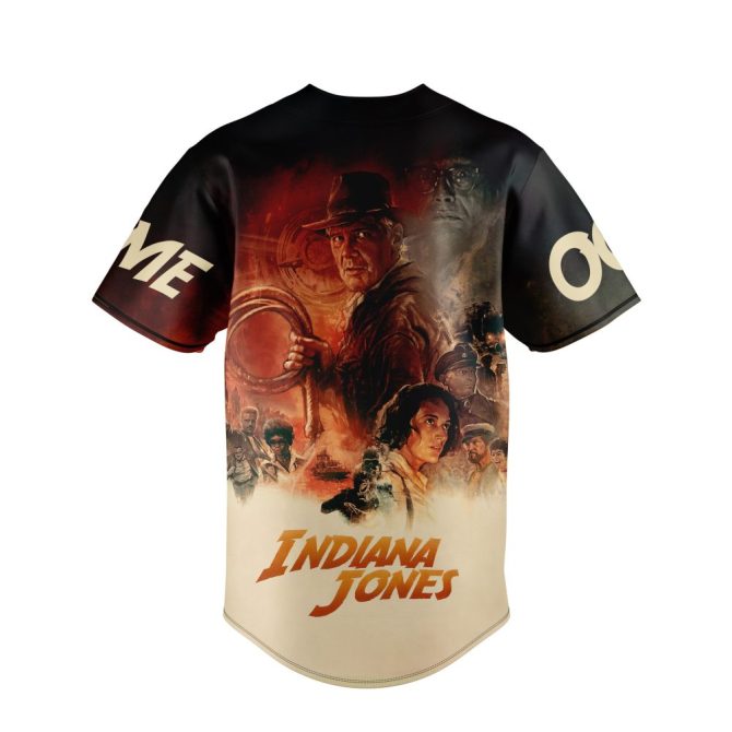 Custom Indiana Jones Baseball Jersey - Add Your Name & Number - Premium Fan Gear - Image 3