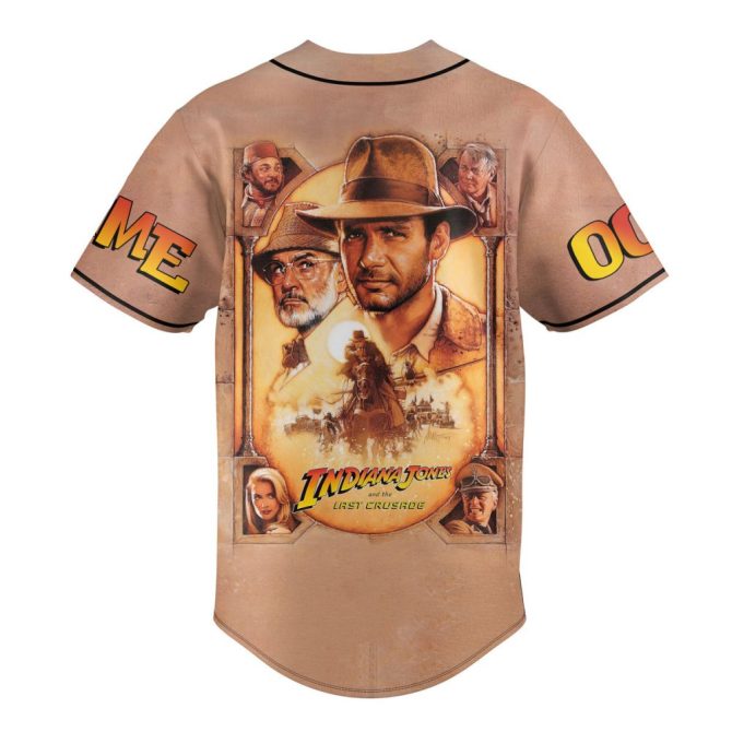 Custom Indiana Jones Baseball Jersey – Personalize Your Adventure Gear! - Image 3