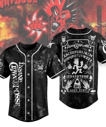Insane Clown Posse Ouija Board Baseball Jersey - Unique Dark Design, Perfect For Fans!
