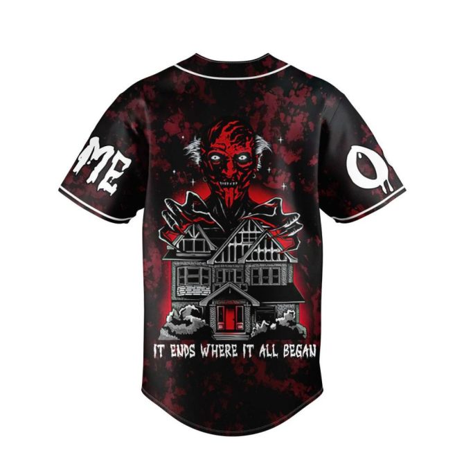 Customizable Insidious Red Door Baseball Jersey – Horror Fan Essential! - Image 3