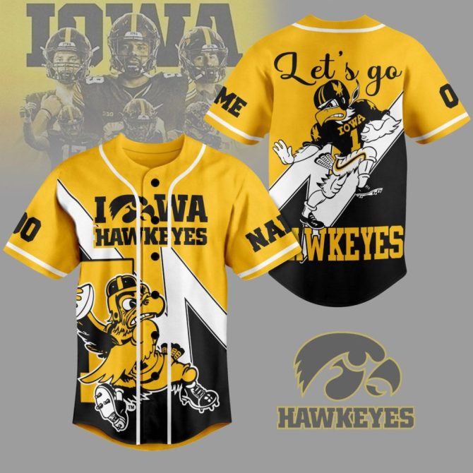 Iowa Hawkeyes Baseball Jersey - Bold Team Spirit Apparel For Fans