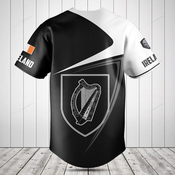 Irish Pride Baseball Jersey - Customizable Name & Flag Design - Unisex Sports Shirt - Image 2