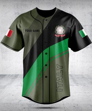 Custom Italy Baseball Jersey - Personalized Name & Number - Premium Quality
