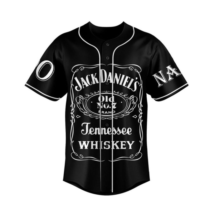 Custom Jack Daniel'S Baseball Jersey – Unique Design, Personalize Name & Number - Image 2