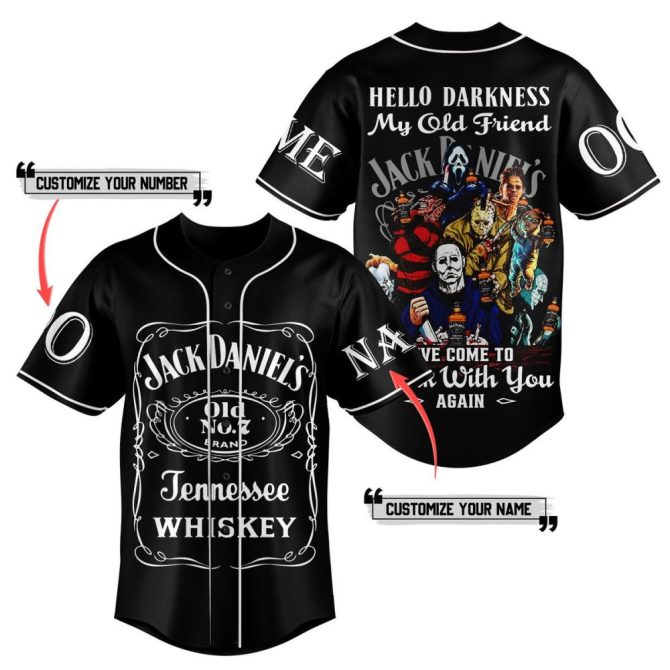 Custom Jack Daniel'S Baseball Jersey – Unique Design, Personalize Name & Number